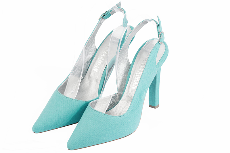 Aquamarine blue dress shoes for women - Florence KOOIJMAN